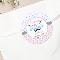 "Lashes Or Staches" Modern Gender Reveal Party