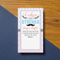 "Lashes Or Staches" Modern Gender Reveal Party
