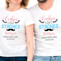 "Lashes Or Staches" Modern Gender Reveal Party