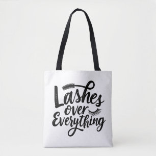 Lashes Over Anything Eye liner Make up Girlies Tote Bag