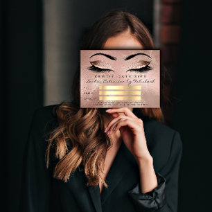 Lashes Rose Gold Makeup Artist Certificate Gift