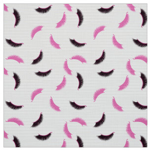 Lashes with pink glitter pattern fabric