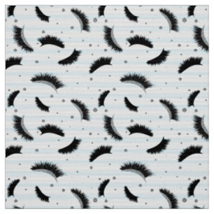 Lashes with silver glitter pattern fabric