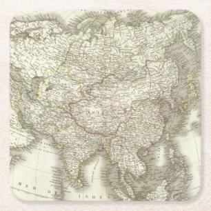 L'Asie - Asia Square Paper Coaster