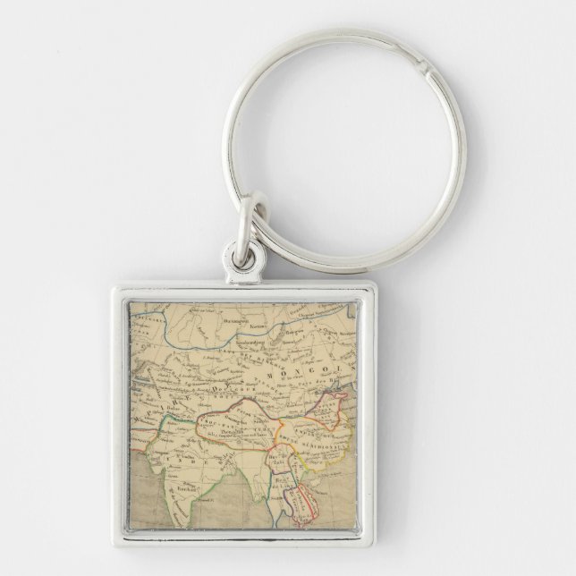 L'Asie, l'an 1220 ap JC Key Ring (Front)