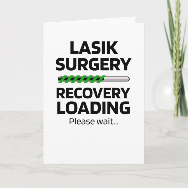 Lasik Surgery Recovery Funny Gift Card (Front)