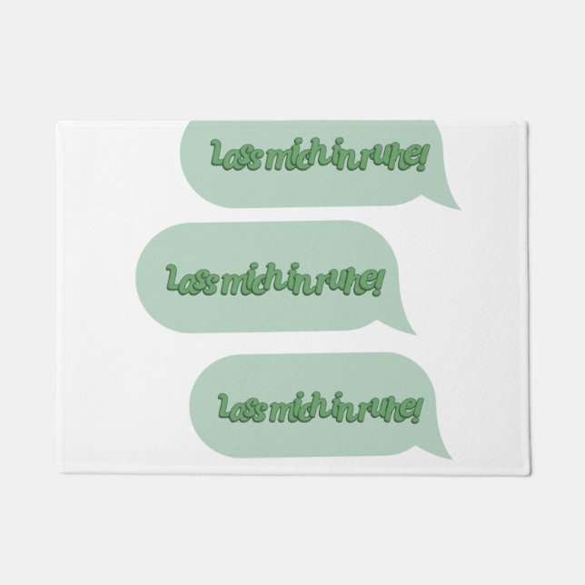 Lass mich in ruhe! doormat (Front)