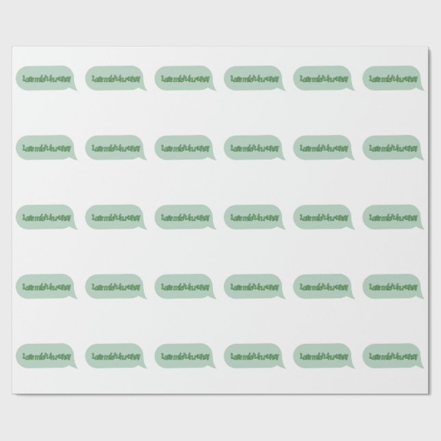 Lass mich in ruhe! wrapping paper (Flat)