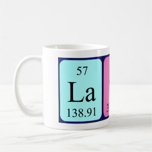 Lasse periodic table name mug