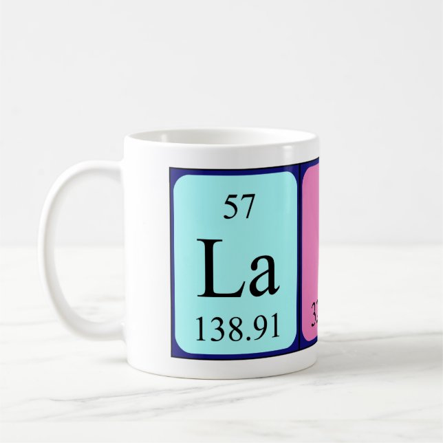 Lasse periodic table name mug (Left)