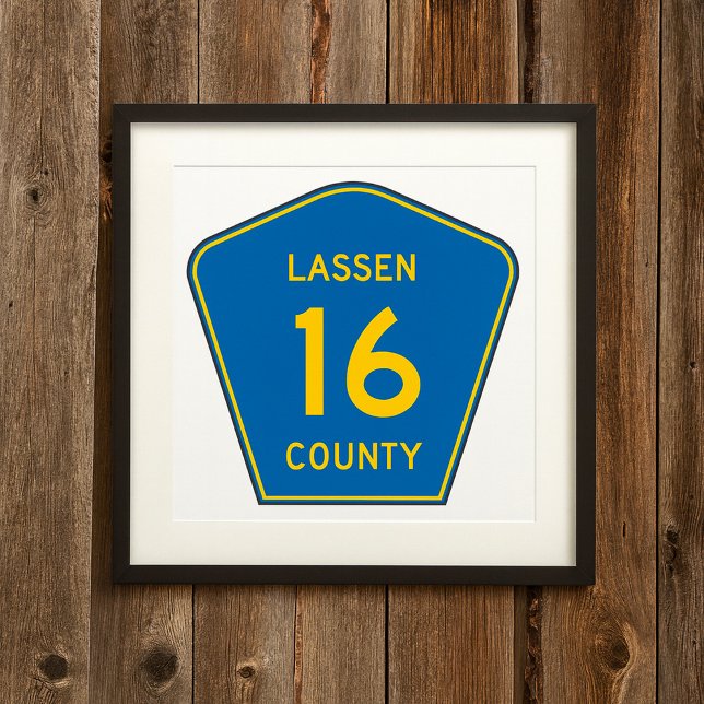 Lassen County Road Sign Poster (Creator Uploaded)