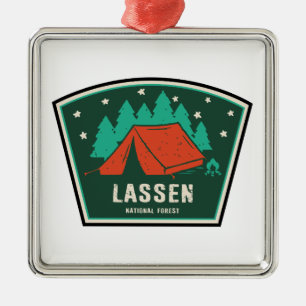 Lassen National Forest Camping Metal Ornament