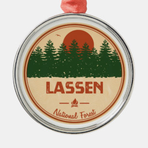 Lassen National Forest Metal Ornament