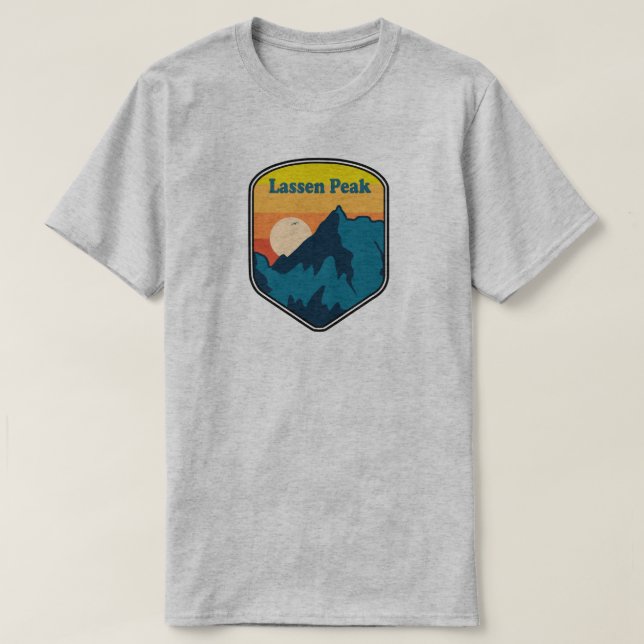 Lassen Peak California Sunrise T-Shirt (Design Front)