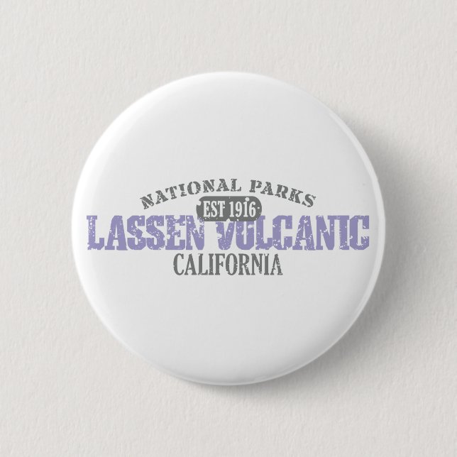 Lassen Volcanic National Park 6 Cm Round Badge (Front)