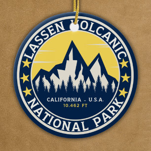 Lassen Volcanic National Park California Ceramic Ornament