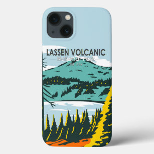 Lassen Volcanic National Park California Vintage iPhone 13 Case