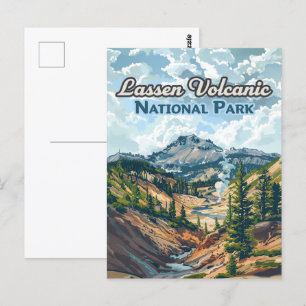 Lassen Volcanic National Park California Volcano Postcard
