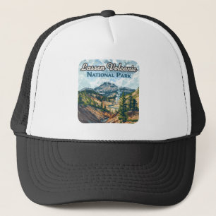 Lassen Volcanic National Park California Volcano Trucker Hat
