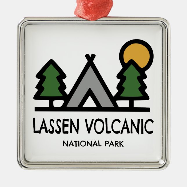Lassen Volcanic National Park Metal Ornament (Front)
