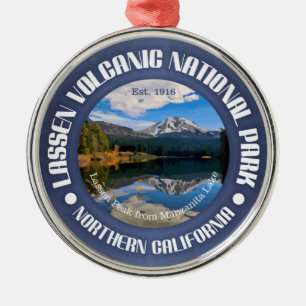Lassen Volcanic National Park Metal Tree Decoration
