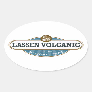 Lassen Volcanic National Park Oval Sticker