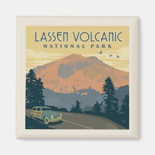 Lassen Volcanic National Park Road Trip Magnet