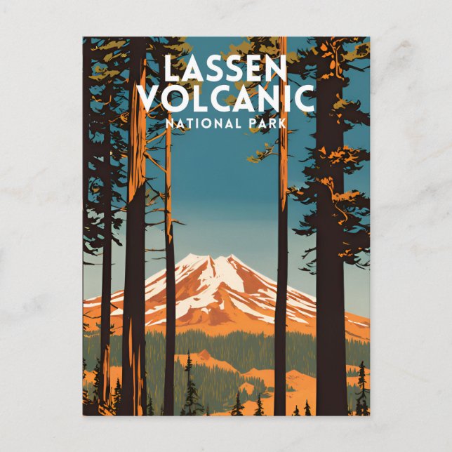 Lassen Volcanic National Park Vintage Postcard (Front)