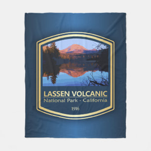 Lassen Volcanic NP (PF1) Fleece Blanket