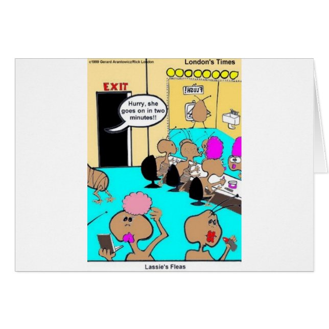 Lassie's Fleas Funny Cartoon Tees & Gifts (Front Horizontal)