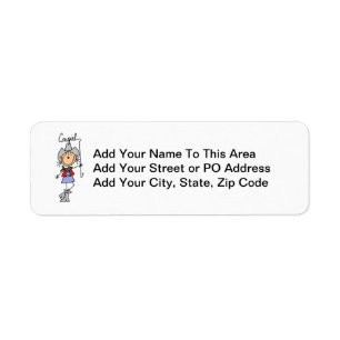 Lasso Cowgirl T-shirts and Gifts Return Address Label