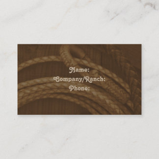 Lasso Western Business Card