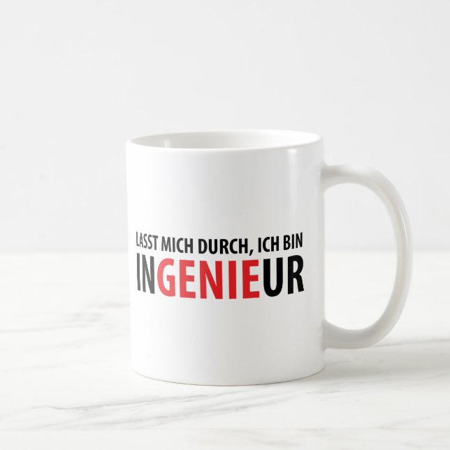 Lasst mich durch ich bin Ingenieur Coffee Mug (Right)
