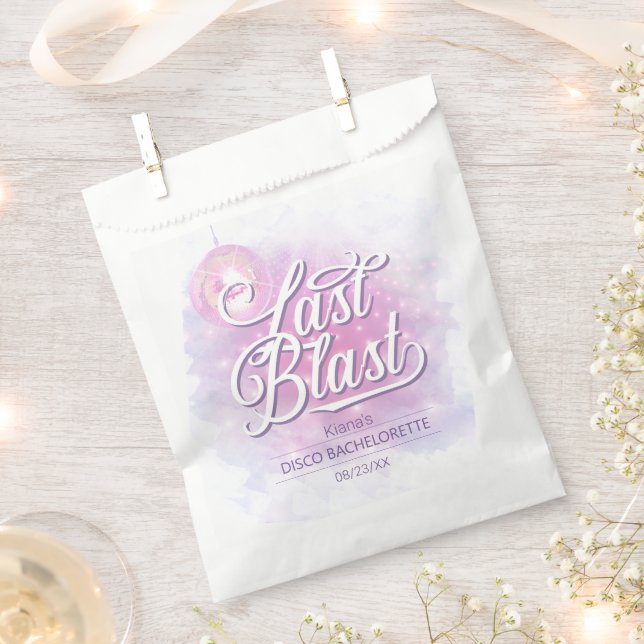 Last Blast Disco Bachelorette ID928 Favour Bag (Clipped)