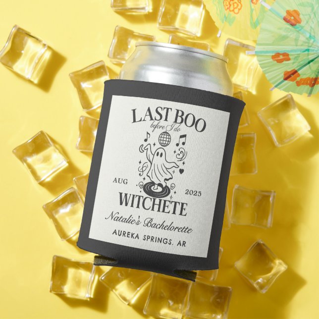  Last Boo Before I Do Bachelorette Halloween Party Can Cooler (In Situ Summer)