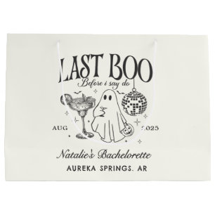 Last Boo Before I Do Bachelorette Halloween Party Large Gift Bag