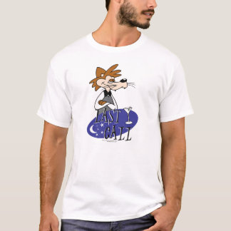 Last Call Cartoons with logo and Red Tucker T-Shirt