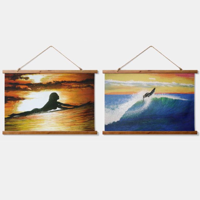 "Last call for roofer surfer girl,  Hanging Tapestry (Double)