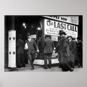 LAST CALL PROHIBITION POSTER