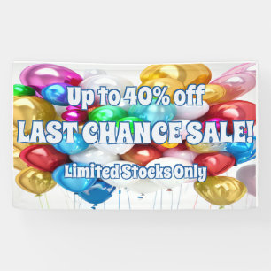 Last Chance Sale Vinyl Banner 3' x 5' Banner