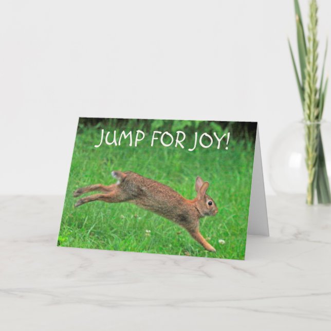 Last Chemo Jump For Joy Card (Front)