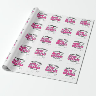 Last Day Autographs 2024-2025 Graduation Wrapping Paper