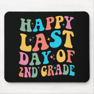 Last Day Of 2nd Grade Last Day Of School Groovy Mouse Pad