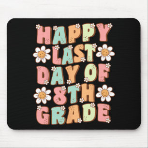 Last Day Of 8th Grade Cute Groovy Eighth Grade Tea Mouse Pad