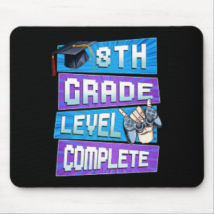 Last Day Of 8th Grade Level Complete Graduation Bo Mouse Pad