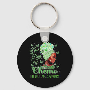 Last Day Of Chemo Bile Duct Cancer Awareness Key Ring