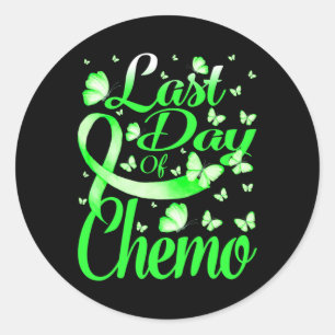 Last Day Of Chemo Brain Disabilities Awareness But Classic Round Sticker