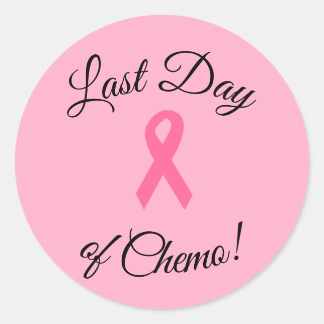 "Last Day of Chemo!" Stickers (Front)