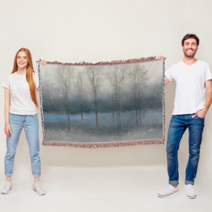 Last Day of Fall Throw Blanket