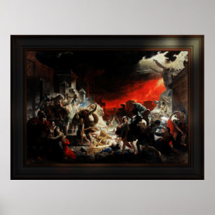 Last Day of Pompeii by Karl Bryullov Classical Art Poster